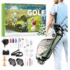 yakermur Christmas Countdown 24 Boxes - T-shirt da golf da donna | Set regalo di Natale per golfisti, uomini e donne, feste sportive al coperto