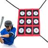 Generic Pitching Goal Strike Zone Baseball E Softball Zona di Riunione Allenamento | 9 fori ausiliari per l'allenamento per precisione per lanciatori di giocatori e bambini per interni ed esterni in giardino e