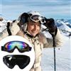 KARELLS Occhiali da Sci,Maschere da Sci,Occhiali Da Snowboard,Occhiali Da Motocross,Anti Nebbia Anti-Uv Maschera Sci,Occhiali Sci Donna Uomo,Maschera Da Snowboard,2pcs