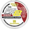 Trabucco Force X8 - Trecciato Pesca 8 Fili PE Multicolore/Pink/Nage | Casting, Surfcasting, Spinning e Offshore con elevata stabilità del colore nel tempo
