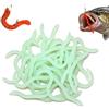 Generic Esca morbida da pesca per trota, verme, lombrichi, 8 cm, 100 pezzi | Esche morbide per la pesca di vermi, esche per lombrichi, vermi realistici, esche da pesca in acqua dolce