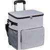 Generic Cooler on Wheels - Ghiacciaia con lati morbidi | Carrello isolato con manico, 35 l, a tenuta stagna, per viaggi, picnic, patio, spiaggia, campeggio all'aperto