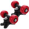 VANZACK Set di Supporti per Skateboard Ruote Doppie in Plastica | Migliora Stabilità e Presa, per Pratica al Parco e Apprendimento Iniziale, Adatto a Tavole Plastiche