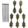 Generic Casco Camouflage Strisce Portatile Naturale Nascondimento Outdoor Gear | 5 pezzi Zaini Nascondimento Camouflage Foglie Strisce per Caccia Escursioni Campo Esercizi Deserto Wilderness Jungle