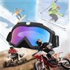 Bogoro Occhiali da moto Dirt, Occhiali Motocross,Anti UV Occhiali Antivento Antipolvere,Adatto per Lo Sci, il Motociclismo, la Mountain Bike, la Guida Fuoristrada e Varie Altre Attività
