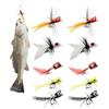 Generisch 10 esche secche per pesca a mosca | Piccole esche asciutte e bagnate per trote, pesci, appassionati di pescatori