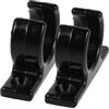 FRCOLOR 2 Pezzi Supporto per Pagaia per Kayak, Gancio per Remi, Nero 32 MM | Nylon Plastica, Montaggio Rapido e Compatto, per Canoe e Stivaggio Sul Ponte