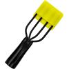 Lcarege Lancia a rana, lancia da pesca a 4 rebbi in acciaio con barbine, 15 x 4,6 cm, portatile, robusta, con manico spesso