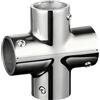 Generic Connettore per tubo barca in acciaio inox adattatore a 4 vie | Corrimano per barche Montaggio per Yacht Navi Esterne Ponti Dock Costruzione Sistemi Guardrail Ringhiera