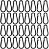 Yoosso Moschettone da 20 pezzi e 50 pezzi, 40 x 4 mm, in alluminio, per zaino Gürtel Zelt Camping Reisen