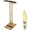 GMBAYUE Supporto Verticale for Tavola da Surf, Supporto for Tavole da Surf in Legno for Tavola da Surf e Skimboard, Legno da Spiaggia Lucidato