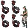 Generic Manicotti per canna da pesca Mesh Fishing Rod Protector | Protezione impermeabile resistente strumenti per surf spiaggia ponte lago kayak riva garage viaggio barca fiume molo