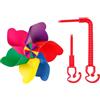 Generic Scooter Spinner per bambini - Carino elica vorticosa abbellimento | Accessorio giocoso per equitazione, leggero, 16,5 x 11,5 cm, ispirato al giardino, giocattolo vorticoso che supporta barre da