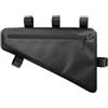kwoifioy Essentials - Borsa portaoggetti, colore: Nero | Custodia triangolare nera con spazio con cerniera, struttura in PVC e cinghie di montaggio, 36 x 23 x 8 cm