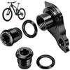 Ljaljse Cambio per bicicletta, in lega di alluminio per SRAM UDH e Shimano | Gancio universale per deragliatore CNC, per mountain bike, bici da corsa, E-MTB, con viti filettate e viti, nero