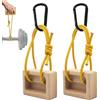 Generic Hangboard Climbing - 1 paio di tastiere in legno | Tastiera per arrampicata su roccia per migliorare la forza di presa scalatori a mano Parco giochi per interni ed esterni