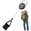 Generic Portachiavi retrattile con clip singola, Nero , riferimento alla | Cintura per viaggi, campeggio, escursionismo, pesca, casa, trasporto quotidiano, all'aperto, zaino in spalla, barbecue