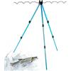 Generic Supporto universale per canna da pesca, in lega di alluminio, treppiede con | Staffa di supporto con gambe telescopiche | Treppiede per canna da pesca per stagno, ruscello, fiume, bacino idrico
