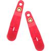 UKCOCO 2 Pezzi Clip di Rilascio Rosso per Pesca a Traina con Portachiavi | ABS Robusto, Design Imbottito e Fibbia Sicura, per Linee e Esche Durante Uscite di Pesca