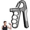 Generic Grip Exerciser - Attrezzo per rinforzare le mani, regolabile da 5 a 100 kg | Hand Strengthener antiscivolo Gripper Grip Strength Trainer Hand Exerciser Finger Trainer Office Stress Relief Rehabilit