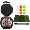 Generic Set di rete da golf per pratica di scheggiatura, portatile, pieghevole, con | Golf Chipping Pratica Per La Precisione Per Indoor Outdoor Guida Swing Pratica Papà Donne Golfers