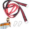 Generic Scala di corda per barca portatile Reboarding Assist Outdoor Gear Kayak | Scaletta laterale per kayak a 5 gradini, attrezzatura da esterno per yacht, casa sull'albero, molo, camper, canoa