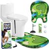 Byffoer Set regalo per golf, mini golf con racchette e palline, set da golf, mini golf per la casa, set da golf