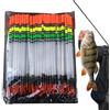 Generic Galleggianti da pesca e bobine | 80 pezzi ispessiti verticale colore | Bobine a molla galleggianti leggeri con bobine ovali per Panfish Crappie