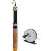 Generic Canna da pesca sul ghiaccio e mulinello Combo Attrezzature Accessori Mens | Piccolo mulinello da pesca ingranaggi per laghi fiumi pescatori bacini idrici laghi zattera pesca all'aperto acqua dolce