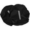 BCOATH 2 Pezzi Copertura per Zaino Riflettente Nera in Poliestere | Strisce Verticali Riflettenti, Chiusure con Fibbia ed Elastico, Custodia Portatile, per Daypack e Rucksack
