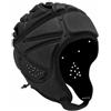 LOVIVER Paratesta con Mentoniera Regolabile Caschetto da Rugby Leggero Casco da Football per Bambini, Partite, Nero