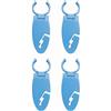 Tolanev Clip per Paddle Board in ABS, Set di 4 con Corda Blu per Pagaia | Scatto Rapido, Montaggio Senza Attrezzi, Anti UV, Acqua Salata, Kayak e Canoe, Tavole Rigide o Gonfiabili, Yoga e Pesca