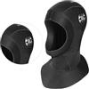 TOYANDONA Cappuccio da Immersione 3mm in Neoprene, Caldo, Taglia | Nero, Nylon Esterno, per Snorkeling, Copre Testa e Collo, Sfiato Aria