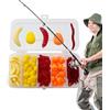 Generic Esche morbide di lombrichi falsi del PVC del kit 'esca | Verme da pesca per spigola, per adulti in acqua dolce e salata, per trote e crampie