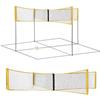 Generic Rete da beach volley - Rete sportiva regolabile in altezza, Strong All | Rete in nylon resistente alle intemperie con pali stabili, attrezzatura da gioco portatile per esterni a montaggio rapido |