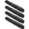 Beavorty 4 Pezzi Fascia di Fissaggio Ruota Bici Riutilizzabile in Nylon Nero | Trasporto Bici Stabile, Organizzazione Ingranaggi, Striscia in Gomma Antiscivolo, Sport Outdoor