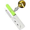 Generic Bastoncini luminosi per canna da pesca, batteria impermeabile, campanello | LED Night Fishing Strike Alert Stick Morso Allarme per Pesca Notturna Canna da Mare Uomini