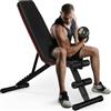 HBTower Panca per pesi pieghevole e regolabile, multifunzione, per allenamento di tutto il corpo, 8 in 1, per casa o in palestra, capacità di carico 300 kg
