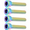 TOYANDONA 4 Pezzi Vite in Acciaio Inox M6x35 MM Bici per Serie Sterzo Leggera | Ricambio e Resistente alla Ruggine, per Manutenzione Bici e Montaggio in Posizione Eretta