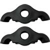 Vnakrny Piedini a piastra a bilanciere 4 pezzi per allenamento ciclismo cuscinetti ammortizzanti palla da tennis interni Snap Rocker piedi adattatori per Smart Bike Trainer Fot Snap Rocker Feet