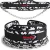 Shelly Sports Cintura per sollevamento pesi e immersioni, per body building, mento, trazioni, palestra, allenamento, powerlifting, allenamento, 15,2 cm, imbottita, in neoprene, 76,2 cm, regolabile, supporto