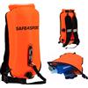SAFE4SPORT.PL Safe4sport RunSwimmer - Boa di Sicurezza Gonfiabile per Il Nuoto e Zaino 3in1 - Grande Boa con Una Tasca asciutta per Le Cose 28L - Boa da Triathlon
