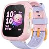 TCL Kids Watch K5, slim, sicuro, GPS preciso, videochiamate, GDPR, nano-SIM, Rosa