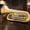 Tuba Scorrevole | Finitura brillante Dorata, Tuba in Ottone, per Musicisti