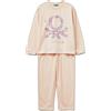 United Colors of Benetton Pig(Maglia+Pant) 30960P09U Set di Pigiama, Rosa, S Bambino