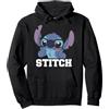 Disney Lilo & Stitch Nerdy Stitch Portrait Felpa con Cappuccio