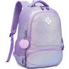 Kimwadalh Zaino Bambina Elementare Glitterato Zainetti Scuola per Ragazze Bambini Borsa Zaino Bambine Primaria Zainetto Ragazza