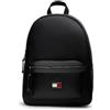Tommy Hilfiger Tjm BDS - Zaino elevato, in poliuretano, taglia unica, colore nero, Bds - Nero, Taglia unica, Designer