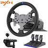 PXN V99 Volante Force Feedback 3.2Nm | Volante sim racing 11.8 pollici TPR con cambio/pedali, morsetto