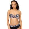 YSABEL MORA Top Bikini Bandeau Fantasia Coppe C D con Ferretto Imbottito Spalline Removibili da Annodare al Collo Collezione Beach